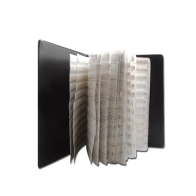 抵抗器コンデンサーインダクタic smdコンポーネント0402/0603/0805/1206電子部品の空のサンプルブック15空白ページ