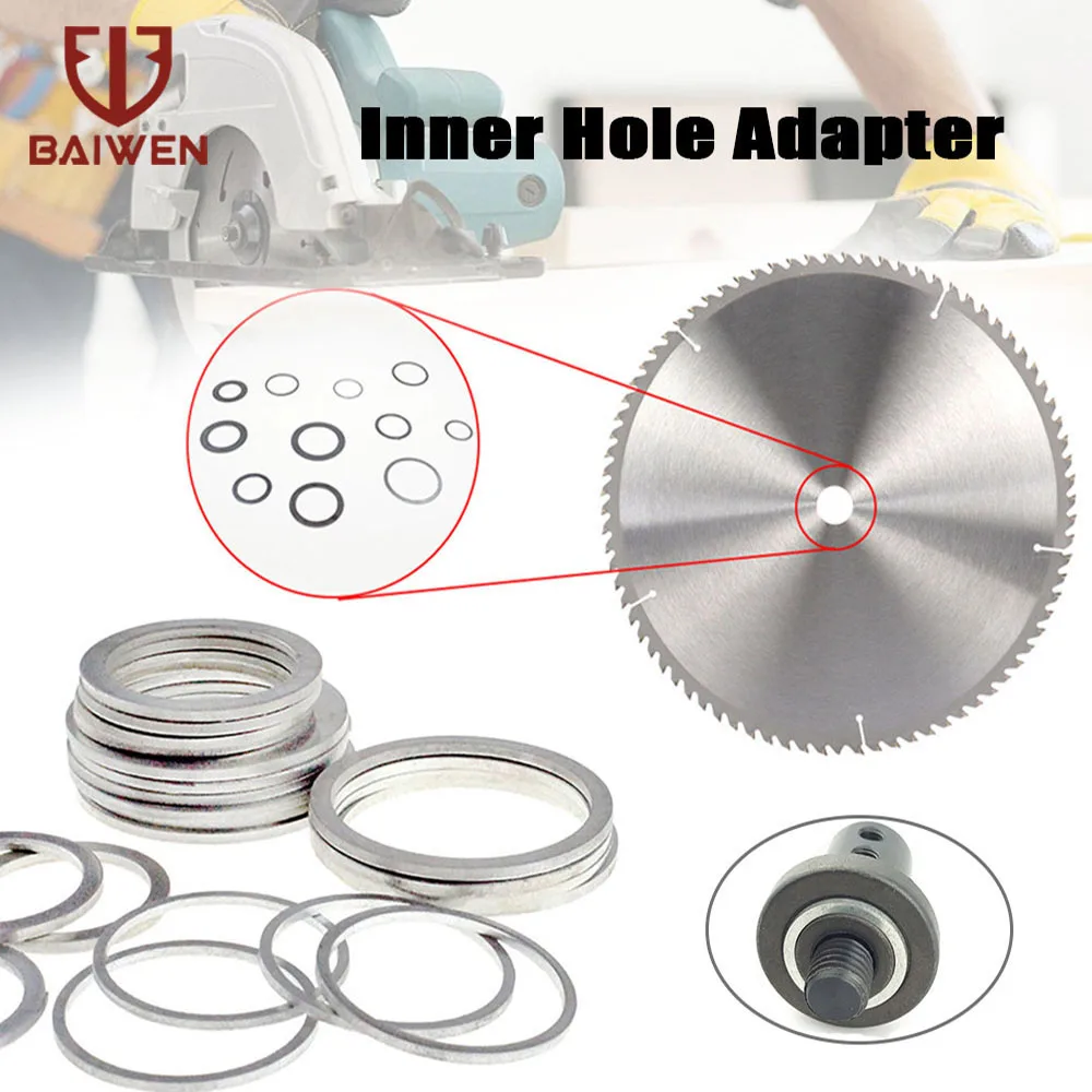 16MM-50MM Circular Saw Blade Reducting Rings Conversion Ring Adapter Washer Cutting Disc Inner Hole Adapter Rings