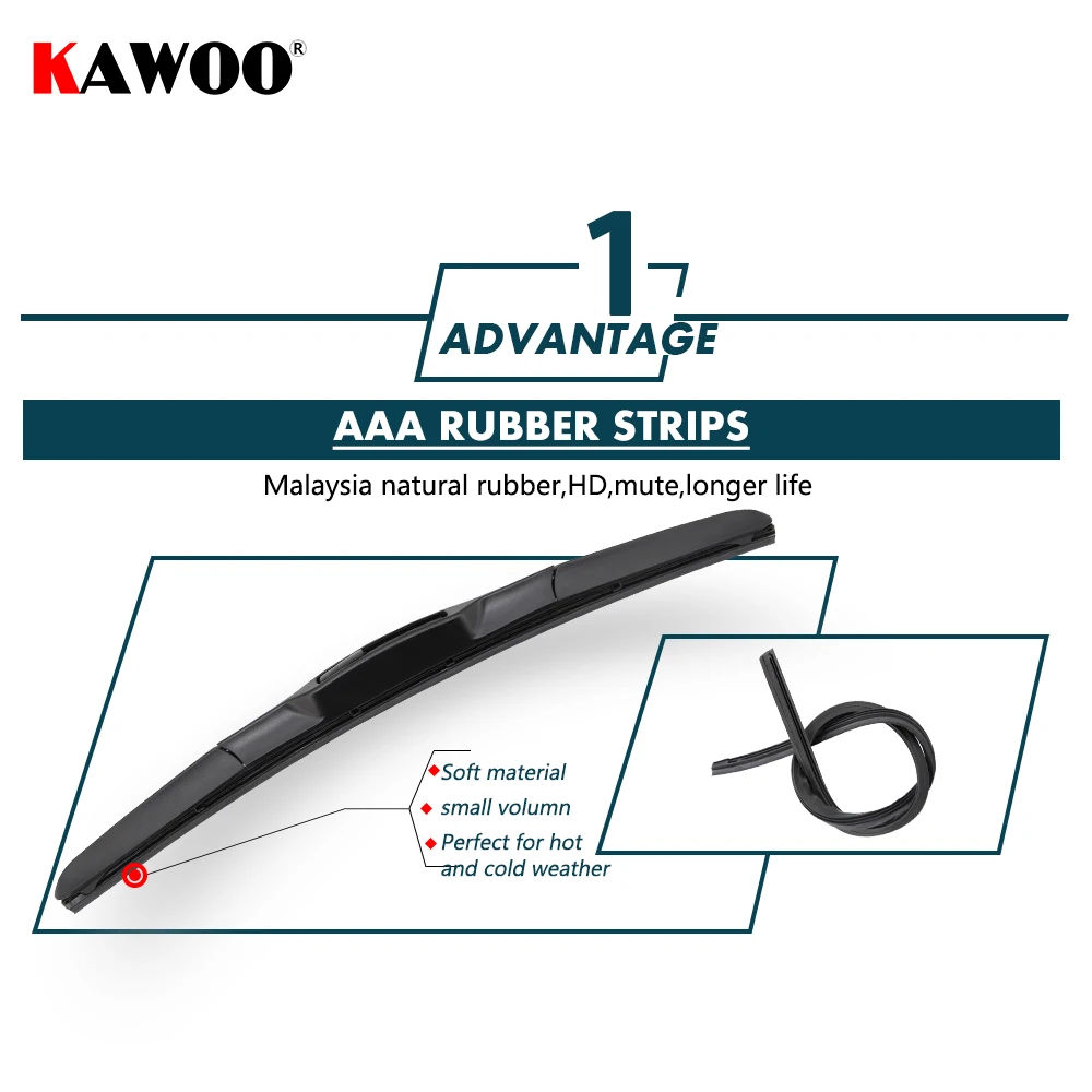 KAWOO 2pcs Car Wiper Blade 26\