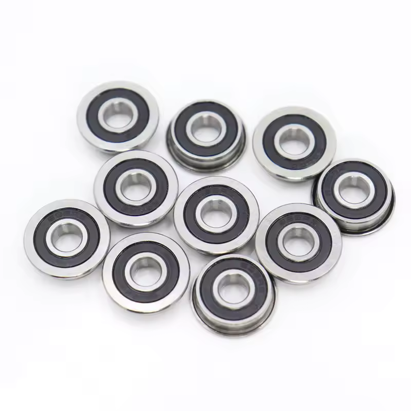 FUSHI F695 2RS Bearing 5*13*4 mm 10Pcs ABEC-7 Flanged Miniature F695 RS Ball Bearings F695RS For VORON Mobius 2/3 2/4 3D Printer - Image 5
