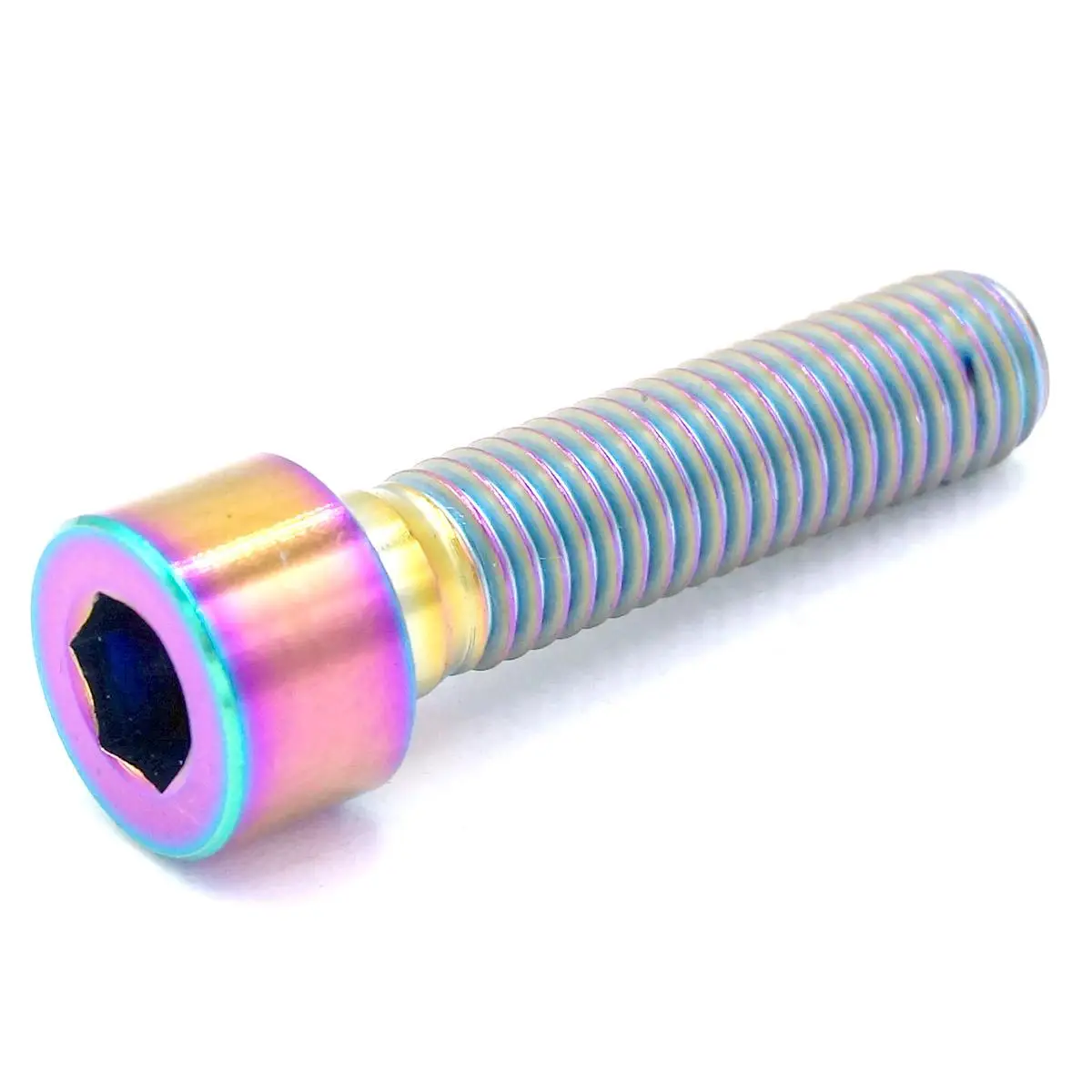 M10x40mm Pitch 1.5mm Column Head Rainbow GR5 Titanium Bolts For Motorcycle