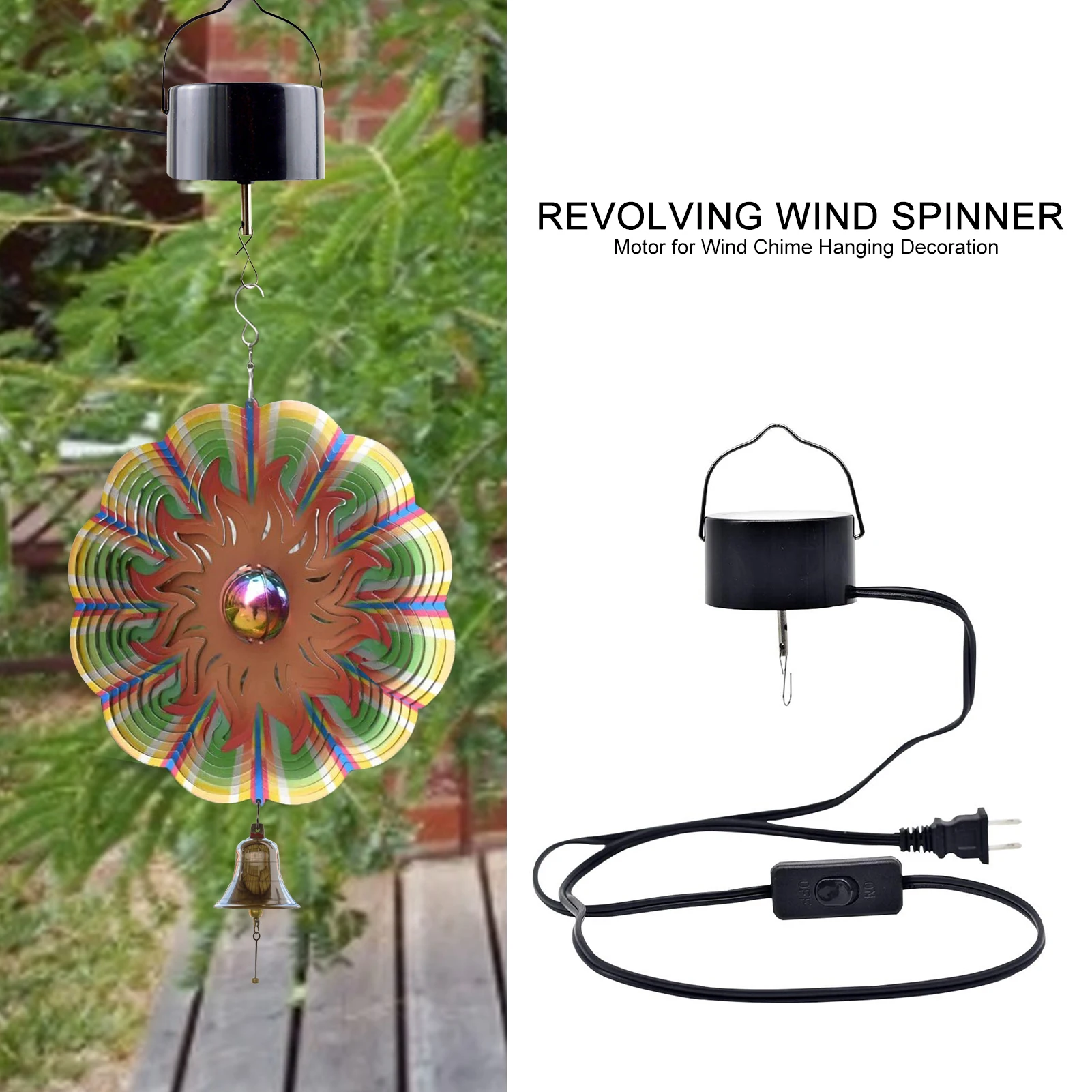 Revolving Wind Spinner Motor For Wind Chime Hanging Decoration Electric Powered Hanging Display Revolve Twist Turn Swirl Motor