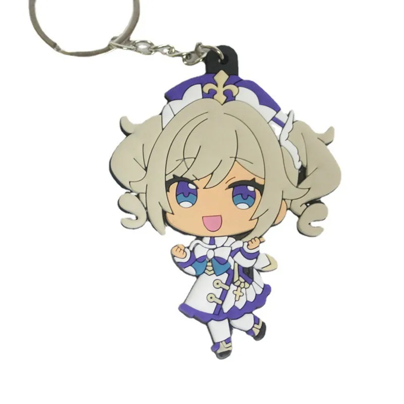 Game Impact  Key Chains PVC Keychain Cosplay Pendant Keyring Accessories Prop