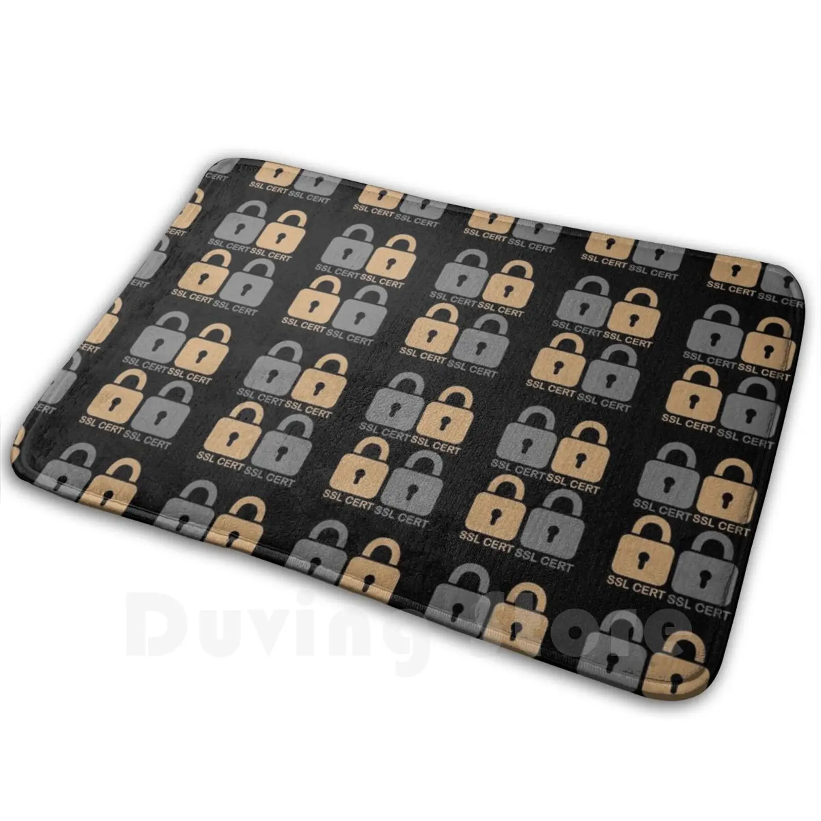 Ssl Certificate-Internet Security Carpet Mat Rug Cushion Soft Non-Slip Ssl Certificate Secure Sockets Layer Coder And