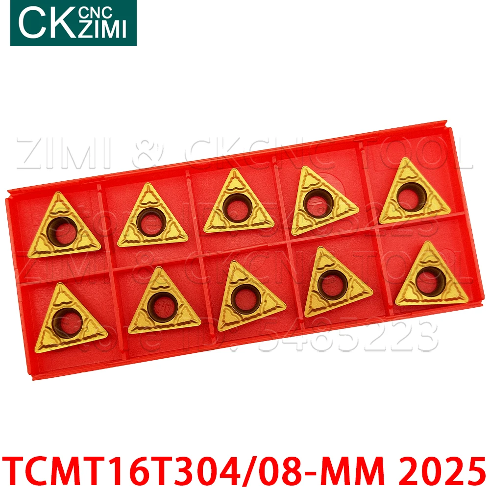 TCMT16T304-MM 2025 TCMT16T308-MM 2025 hartmetall einsätze dreieck drehen tool klinge CNC Metall drehmaschine werkzeuge TCMT für edelstahl