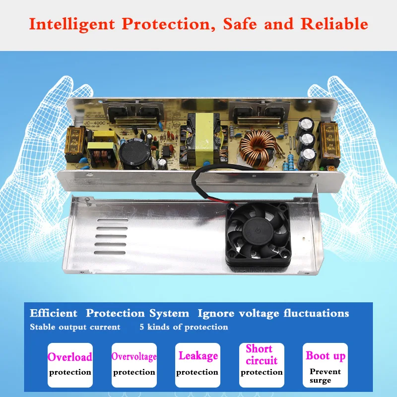 Imagem -04 - Mini Transformador de Fonte de Alimentação Transformador de 220 w Led para Faixa Led Equipamento de Monitoramento 12v a dc 360 v a dc 30a