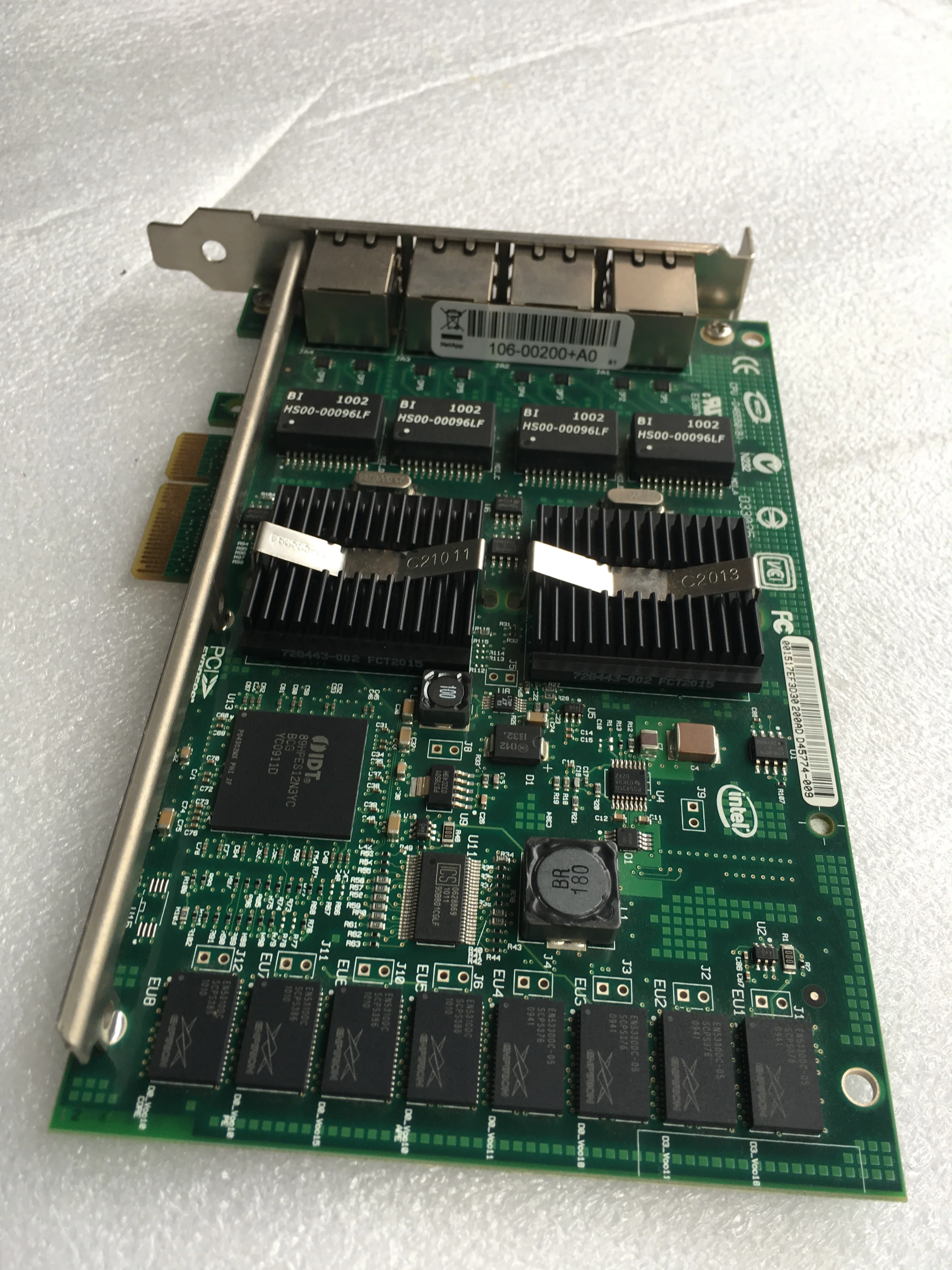 

Storage baord PCI-e PRO1000 PT QUAD PORT network card 106-00200+A0 B1