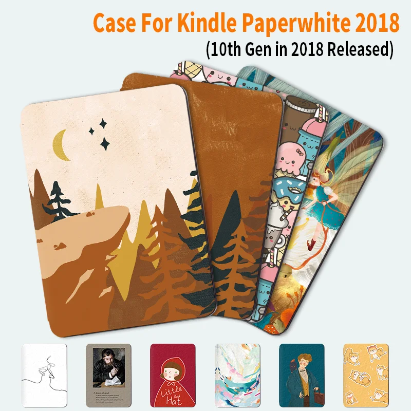 Twosheep For Kindle Paperwhite Case 6/7/10/11th For 2019 All-new Kindle 10th 2022 11th Cover Funda Protective Shell Flip E-book