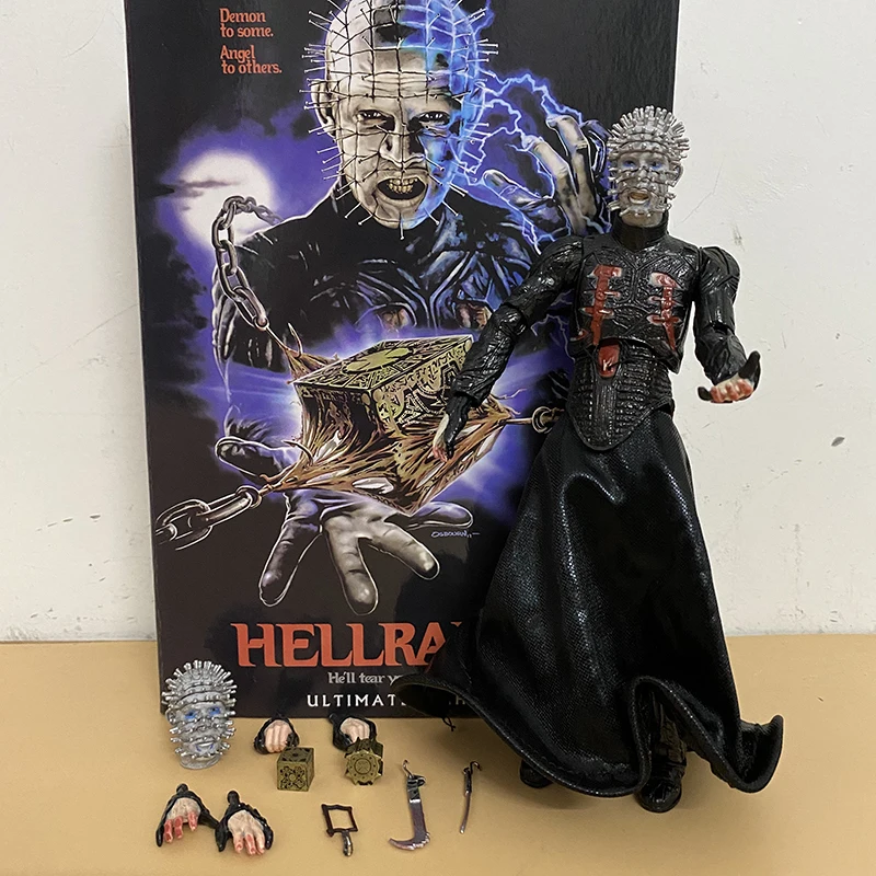 Hellraiser Figure NECA Ultimate Pinhead He'll Tear Your Soul Apart Movable Figures Collection Model 18cm