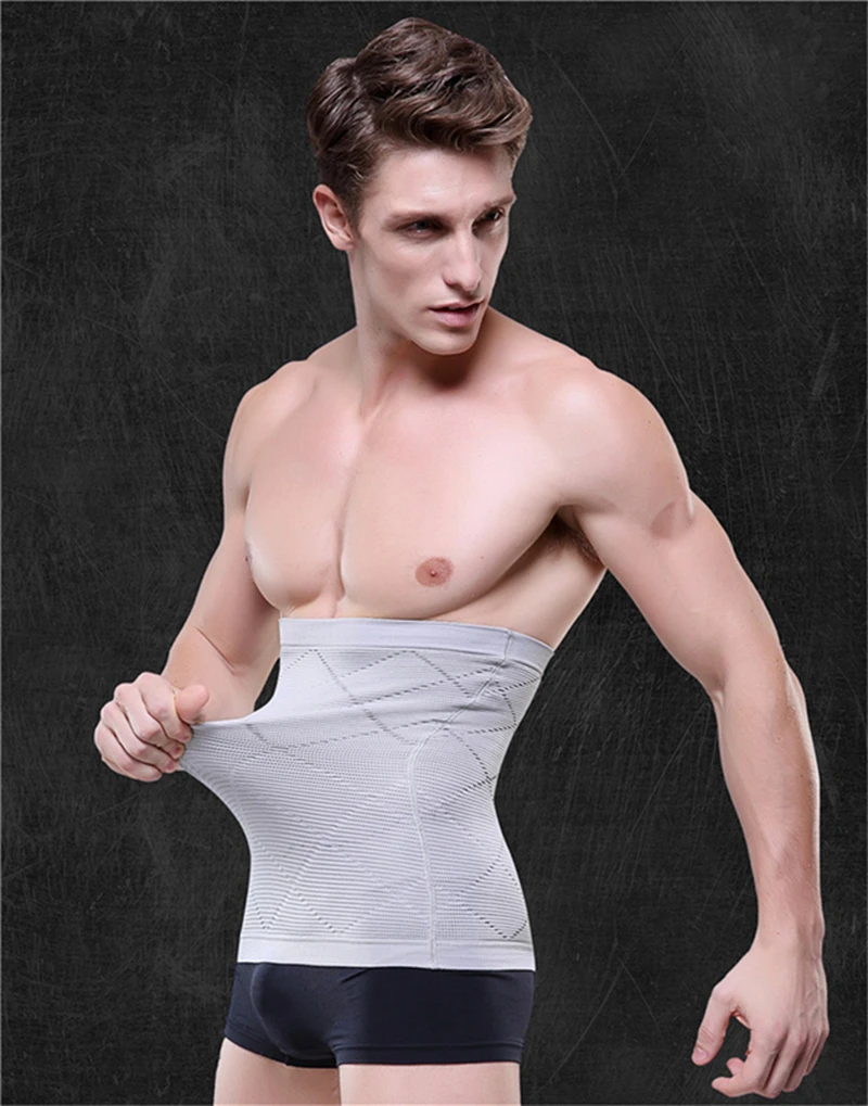 2019 High Quality and High Elasticity Men\'s Body Shaping Belt Belly Waist Support Sports Waist Weight Loss Comfortable Corset