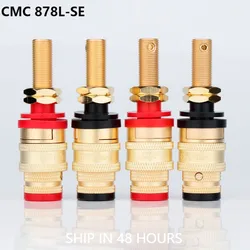 Long Speaker AMP Binding Posts Female Banana Jack Socket Connector Gold Plated Hifi Audio DIY BP1128