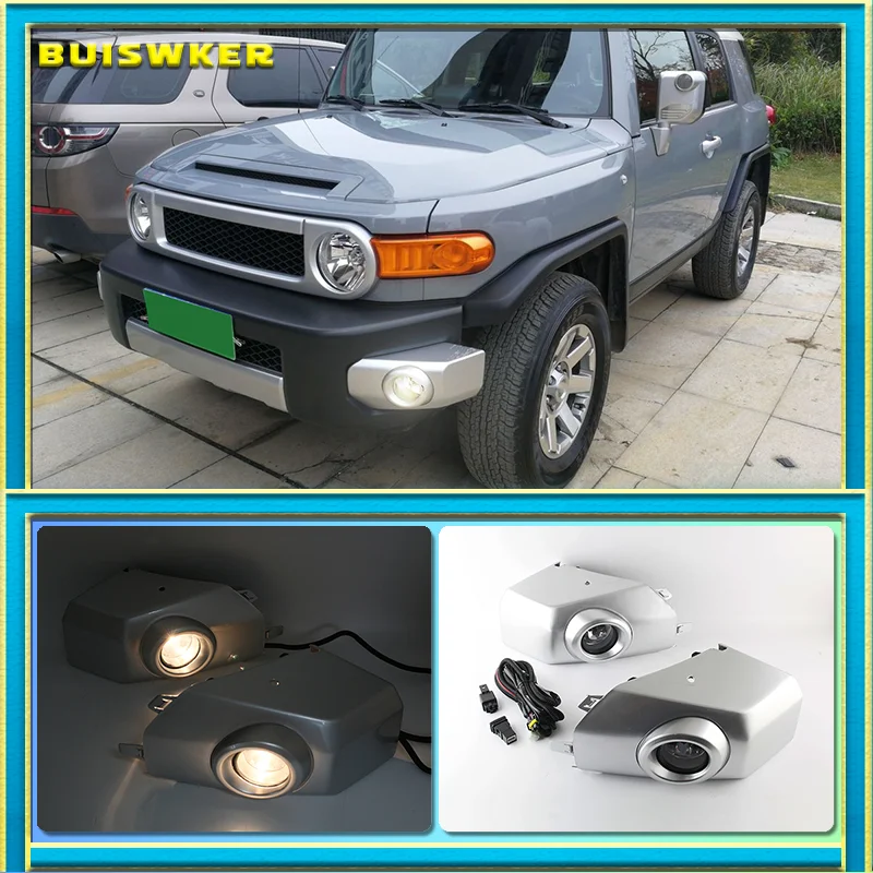 Car Styling LED Fog Light Lamp DRL Daytime Running Light Driving Light Kit For Toyota FJ Cruiser XJ10 2006-2020 Accessories