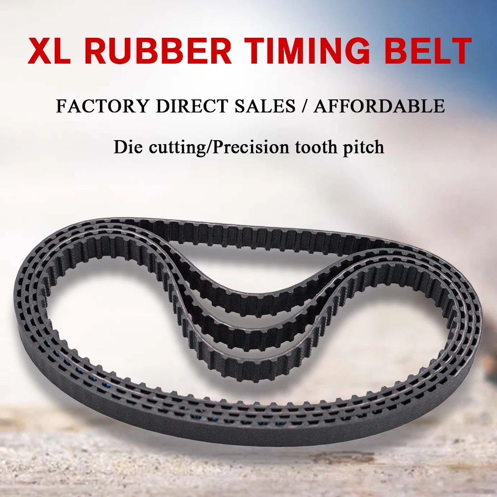 XL Timing Belt 108/110/112/114/116/118/120/122/124/126XL Rubber Timing Pulley Belt 10 Width Closed Loop Toothed Transmisson Belt