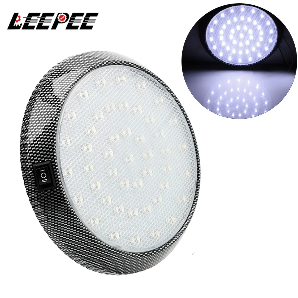 

12V Car Dome Roof Ceiling Interior Lights Bulb Reading Lamp 46LED LED Car Interior Reading Light White Automobiles Accessories