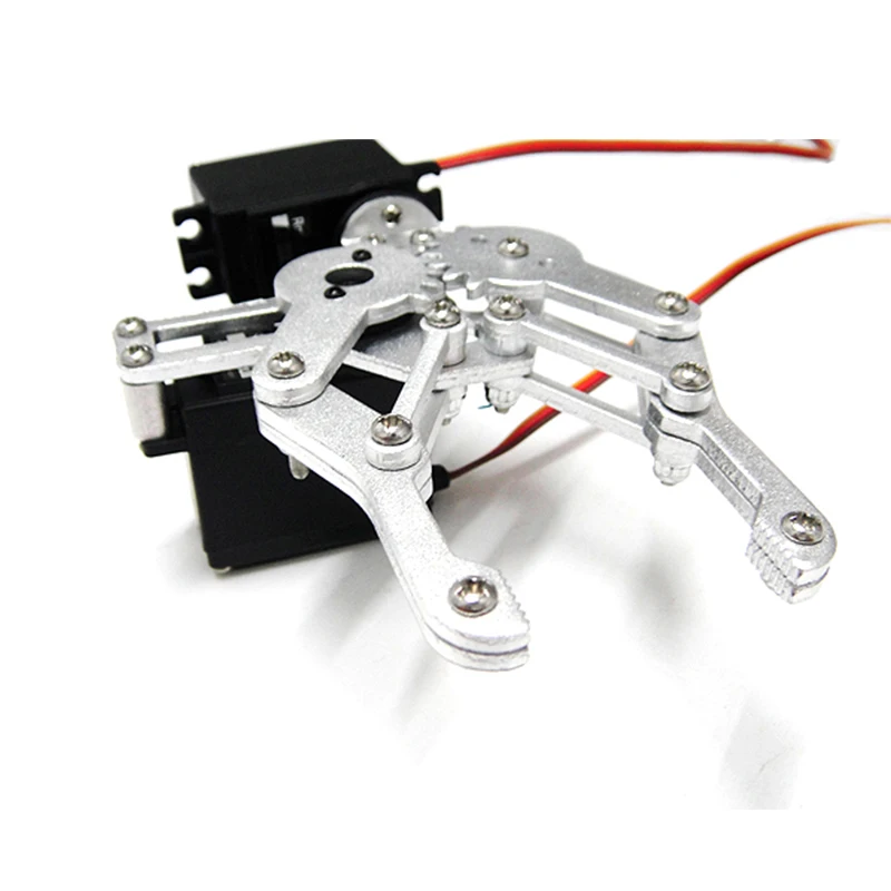 2 Dof อลูมิเนียมแขนหุ่นยนต์ CLAMP Claw Mount Kit + Servo สําหรับหุ่นยนต์ Manipulator DIY Rc ของเล่น