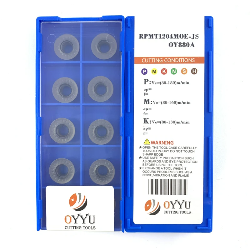 Más allá de RPMT 08T2 10T3 1204 RPMT08T2MOE RPMT10T3MOE RPMT1204MOE-JS RPMT1204MO-TT OY880A insertos de carburo RPMT08T2 herramientas de torno