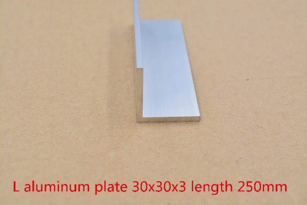 30mmx30mm aluminum plate length 250mm L  profile angle  thickness 3mm 1pcs