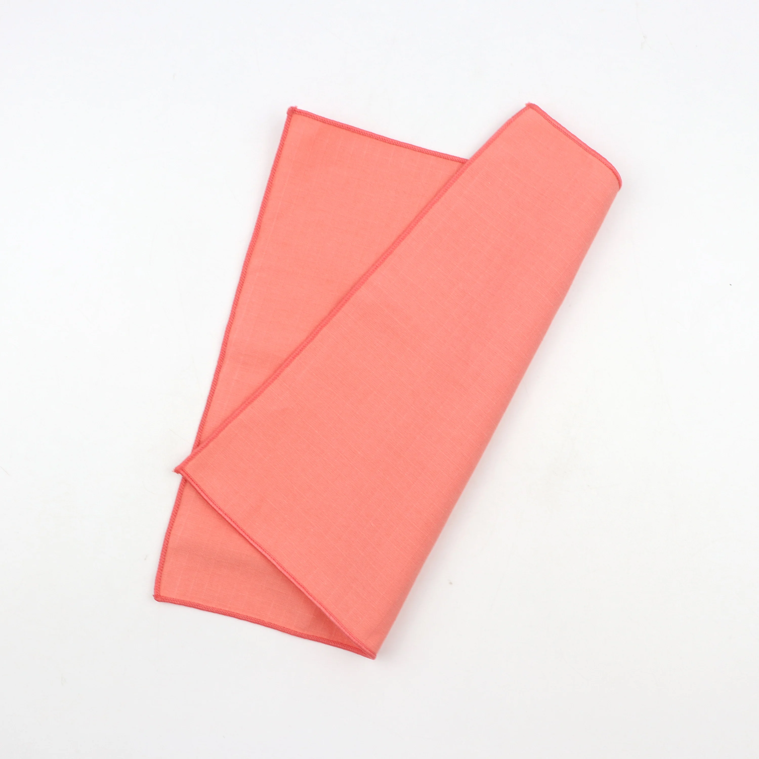 Solid Color Cotton Linen Handkerchiefs Woven Pocket Square Mens  Peach Pink Green Casual Square Pockets Handkerchief Towels Gift