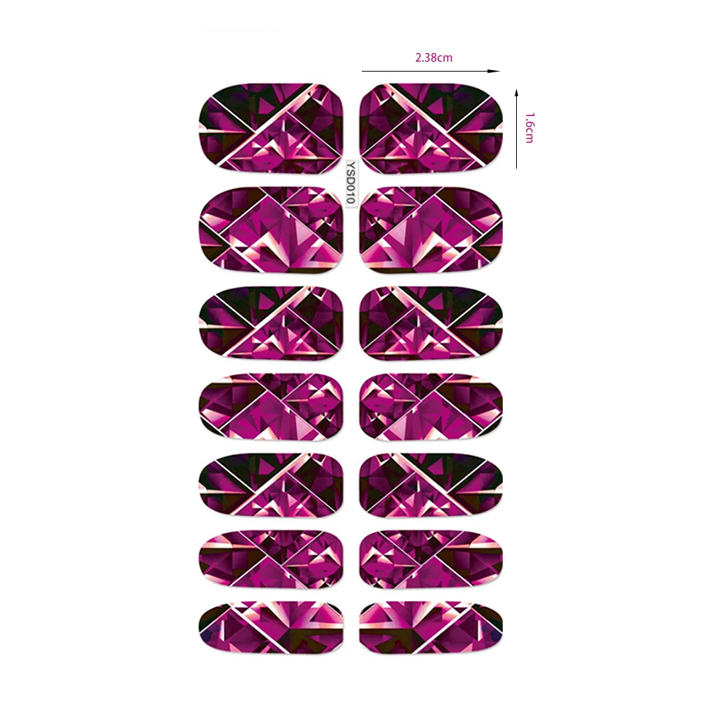 Water Nail stickers For Whole Nails 2022 Transfer Colorful Summer Nail Sticker Design Decals New Year Nail\'s Decoration Manucure