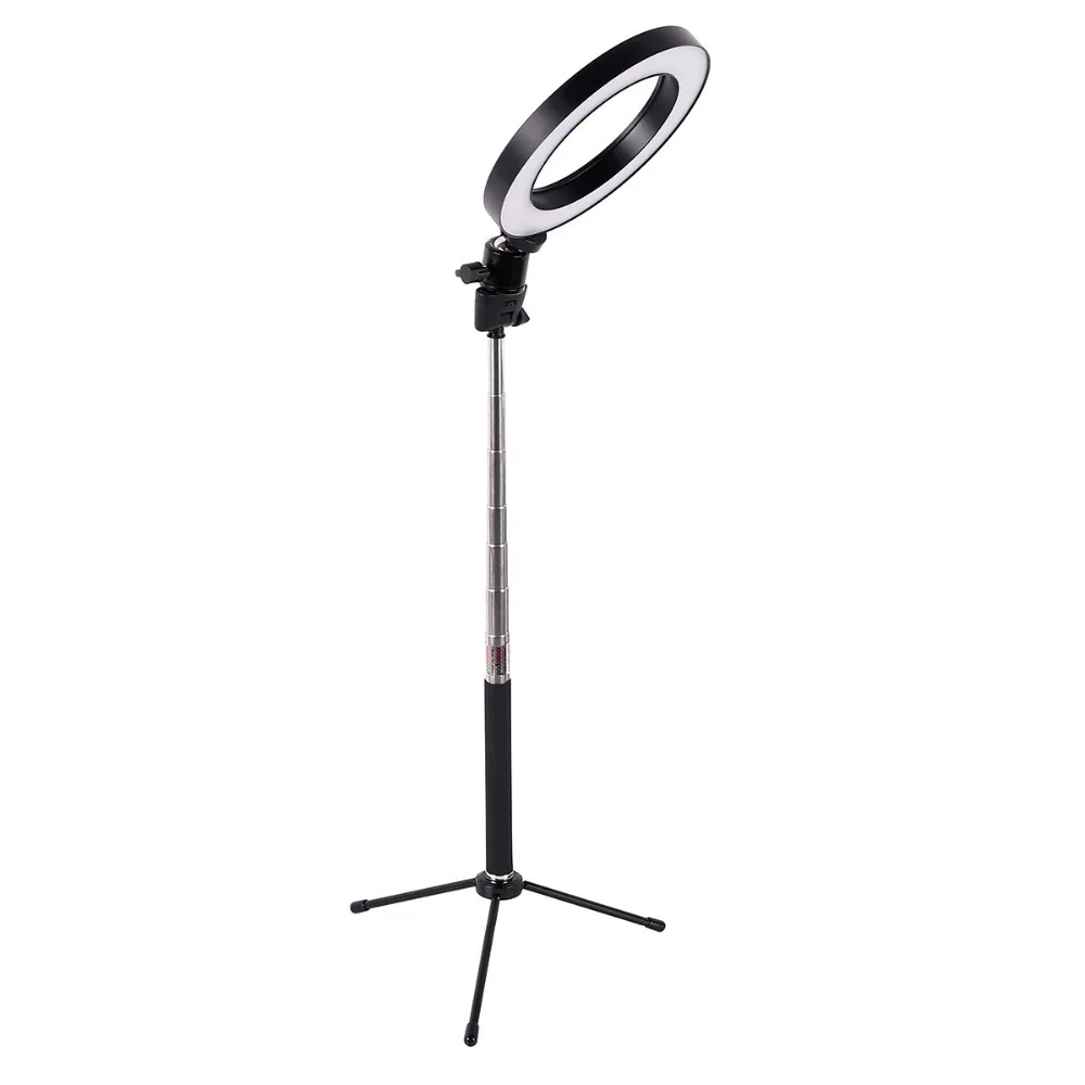 Anillo de luz LED para fotografía, lámpara regulable de 16cm para cámara, teléfono, maquillaje, vídeo, estudio en vivo