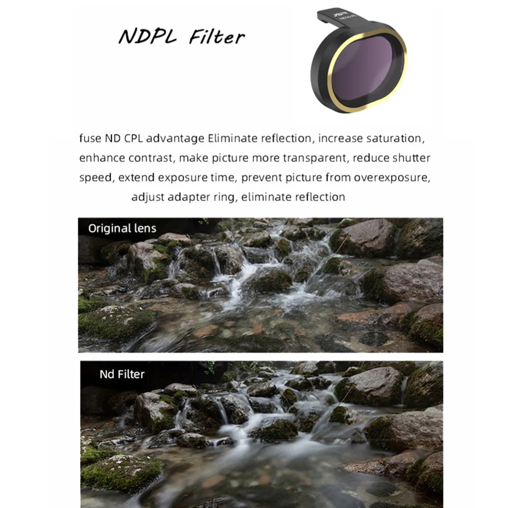 ND8/PL ND16PL ND32/PL ND64PL Lens Filter Set Neutral Density ND PL Cover Protector for FIMI X8Mini Drone Gimbal Camera