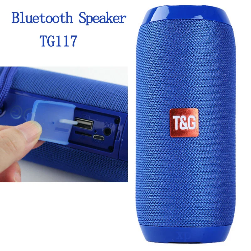 Tg117 bluetooth contralto-falante sem fio portátil sistema de som 3d estérono música surround soundbar tf/aux/usb caixa som