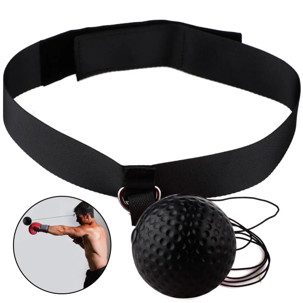 Boxeo montado en la cabeza, cuerda de perforación de velocidad para niños, suministros duraderos genéricos para adultos, Bola de reflejo de boxeo portátil, 1 ud.