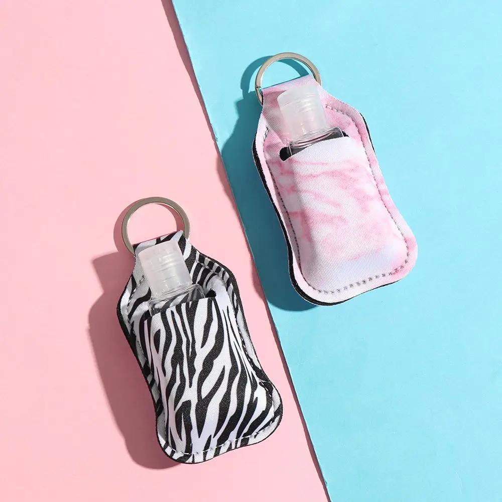 Keychain Carrier Flip-Top Reusable Bottles Refillable Containers Travel Bottle Keychain Holder Empty Container Hand Sanitizer