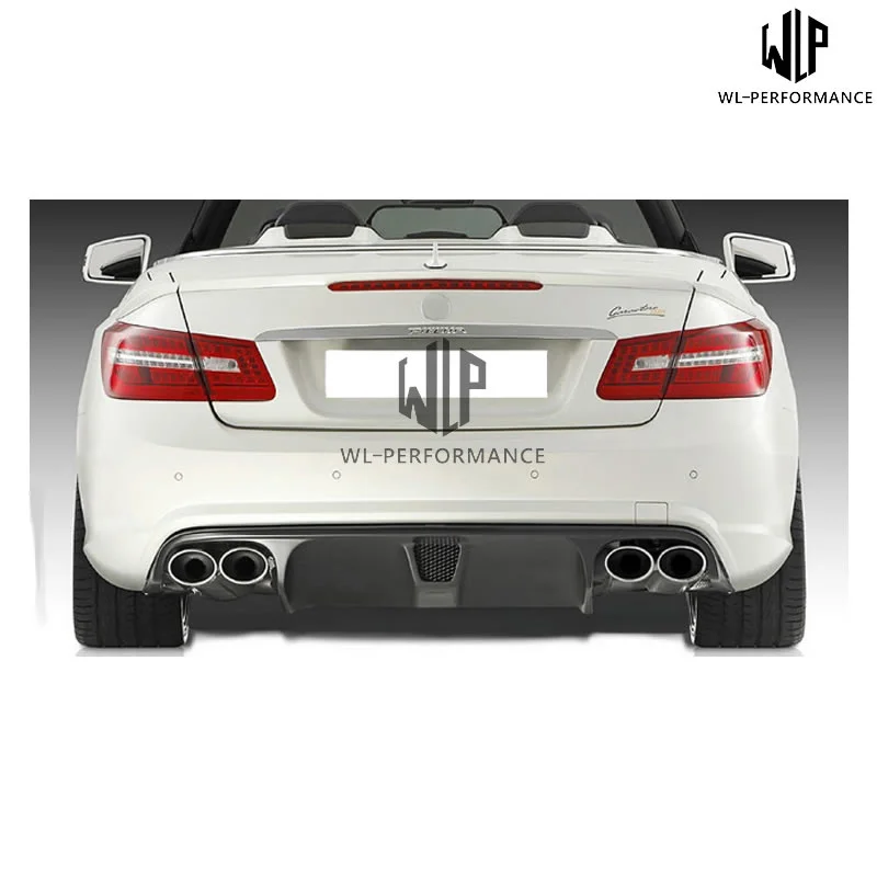 W207 High Quality Carbon Fiber Rear Lip Diffuser Car Styling for Mercedes-benz E Class E200 E260 E350 Coupe Amg Body Kit 2010-up