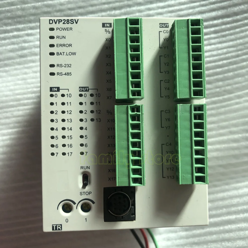 DVP28SV11T2  Original Delta  DC24V PLC Programming controller 16DI 12DO transistor input,with programming cable