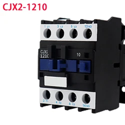 3 Fase Motor Magneetschakelaar Relais 12A 3 P 3 Pole 1NO Ac 24V 110V 220 Volt 380V Coil CJX2-1210 35Mm Din Rail Montage