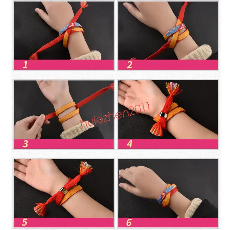 Fashion Girl Headwear Hairband And Bracelets 2 In 1 Hair Ribbons Movie Kimi no Na wa Your Name Miyamizu Mitsuha Bracelet Chain