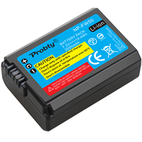 PROBTY 2000mAh NP-FW50 NP FW50 Camera Battery for Sony a5100 NEX5T NEX5R X-7 NEX6 NEX-5N NEX5C NEX3N NEX3CV a33 a35 a37 a55