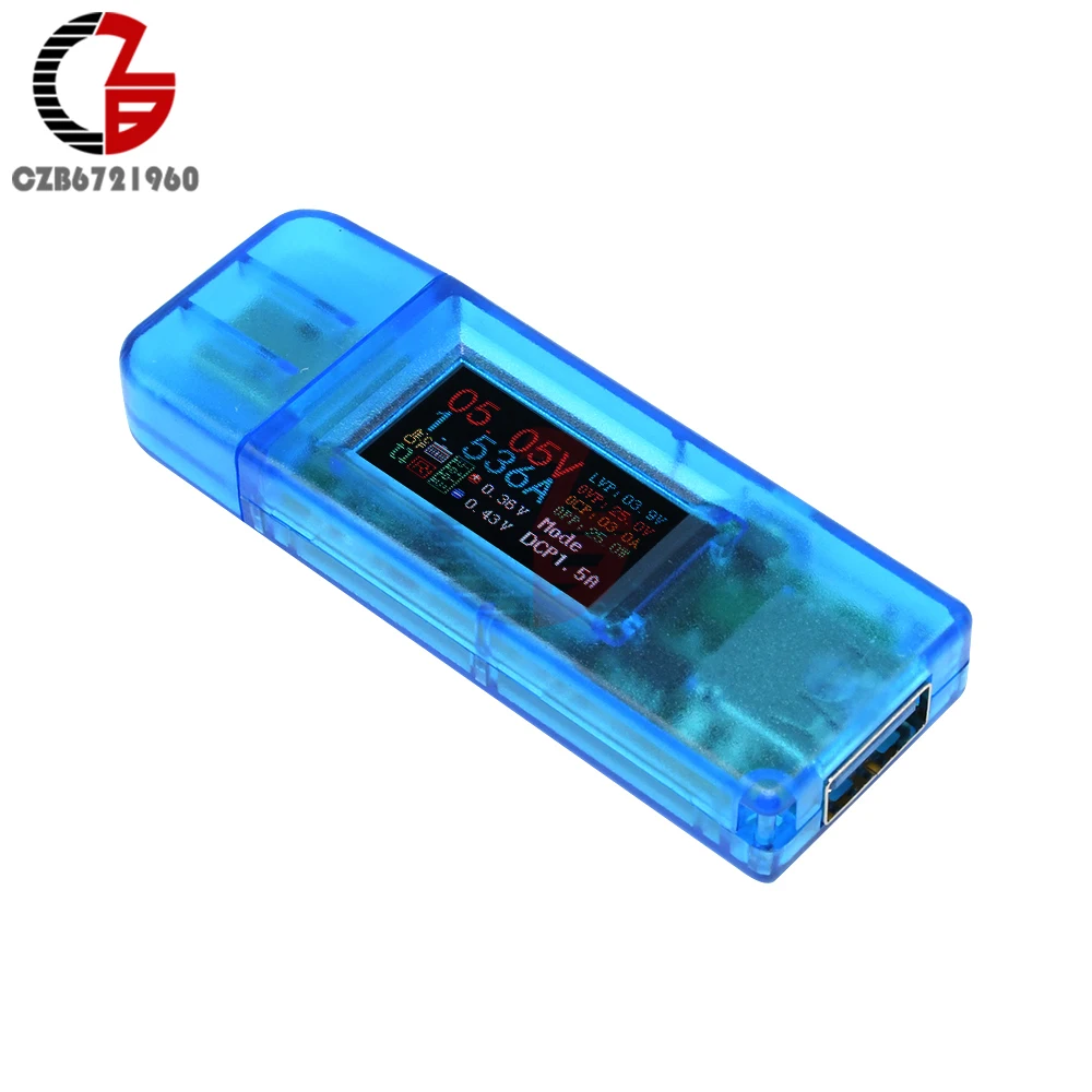 QC3.0 USB Tester DC 4-25V Digital Voltmeter Ammeter Fast Quick Charging Doctor Power Capacity Indicator Voltage Current Meter