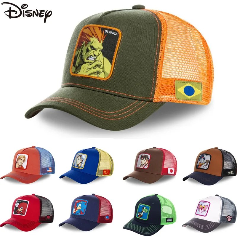 New Brand 62 Styles Disney Minnie Mickey Snapback Cotton Baseball Cap Men Women Hip Hop Dad Mesh Hat Trucker Hat Dropshipping