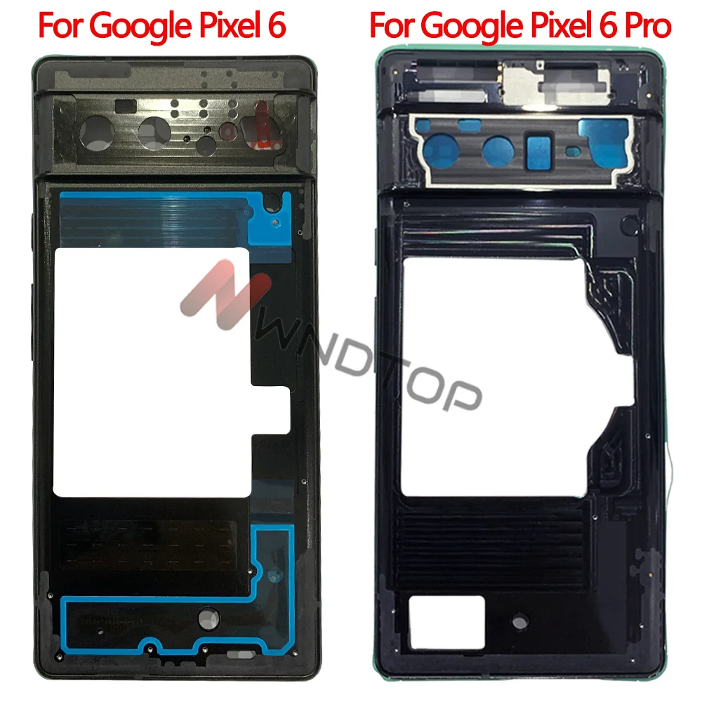 High Quality For Google Pixel 6 6pro Middle Frame Housing Supporting Middle Faceplate Bezel Replacement Repair Spare Parts