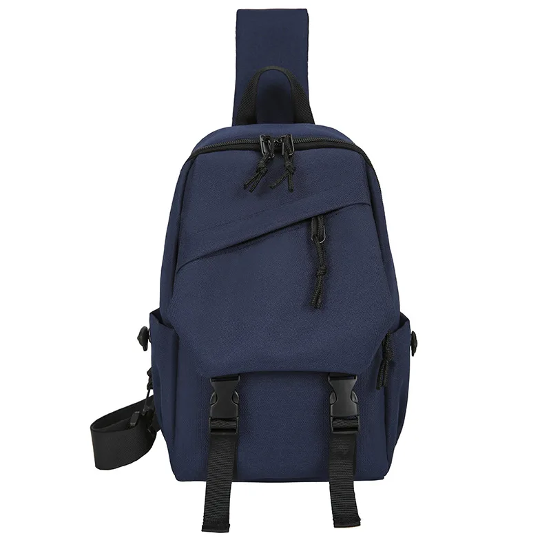 Sacs de poitrine pour hommes, sac à bandoulière de grande capacité, interface Usb, trou pour écouteurs, sacs à bandoulière d'affaires plus de poche