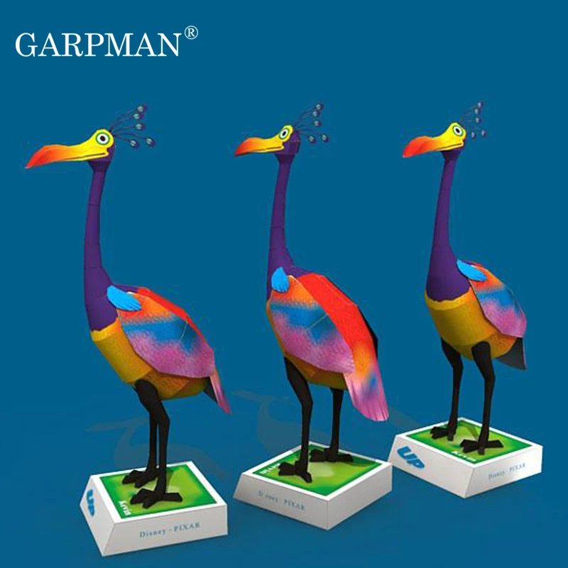 UP! Kevin Bird 3D Paper Model DIY Puzzle Manual Class Animal Origami Toy Paper Model Popular Papercraft T