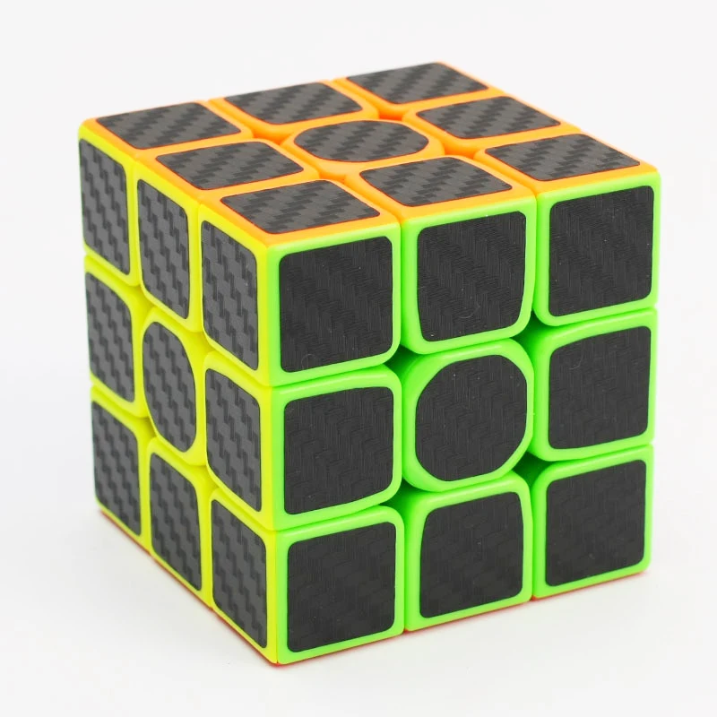 Non-toxic Carbon Fiber Sticker Magic Cube 2x2x2 3x3x3 4x4x4 5x5x5 Cubo Magico Puzzle Toy for Children Kids Early Education Gift