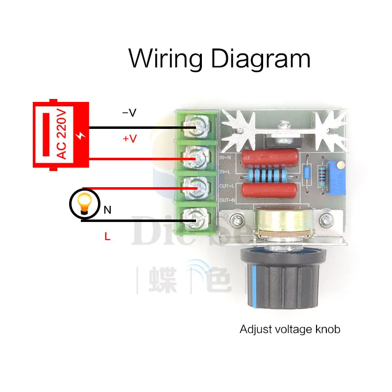 แรงดันไฟฟ้า Regulator Variable Transformer AC220V 25A ลูกบิดอย่างต่อเนื่องอะแดปเตอร์สำหรับไฟควบคุมความสว่าง