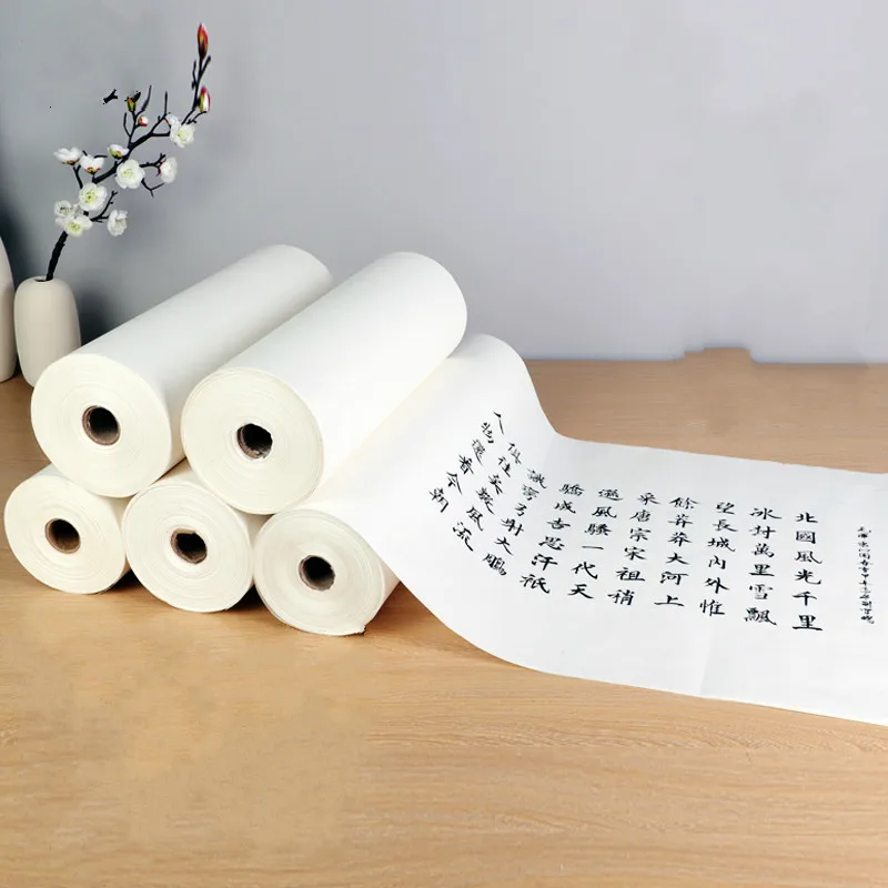 

Half Ripe Xuan Papier Chinese Calligraphy Watercolor Painting Rice Paper Mica Ripe Xuan Paper Rolling Rijstpapier Carta Di Riso