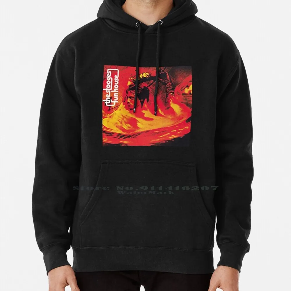 

Толстовка с капюшоном для забавного дома The Stooges 6xl, хлопковый свитер для забавного дома Iggy Pop Iggy And The Stooges Punk Garage 1970, красный огонь, ужас, Proto