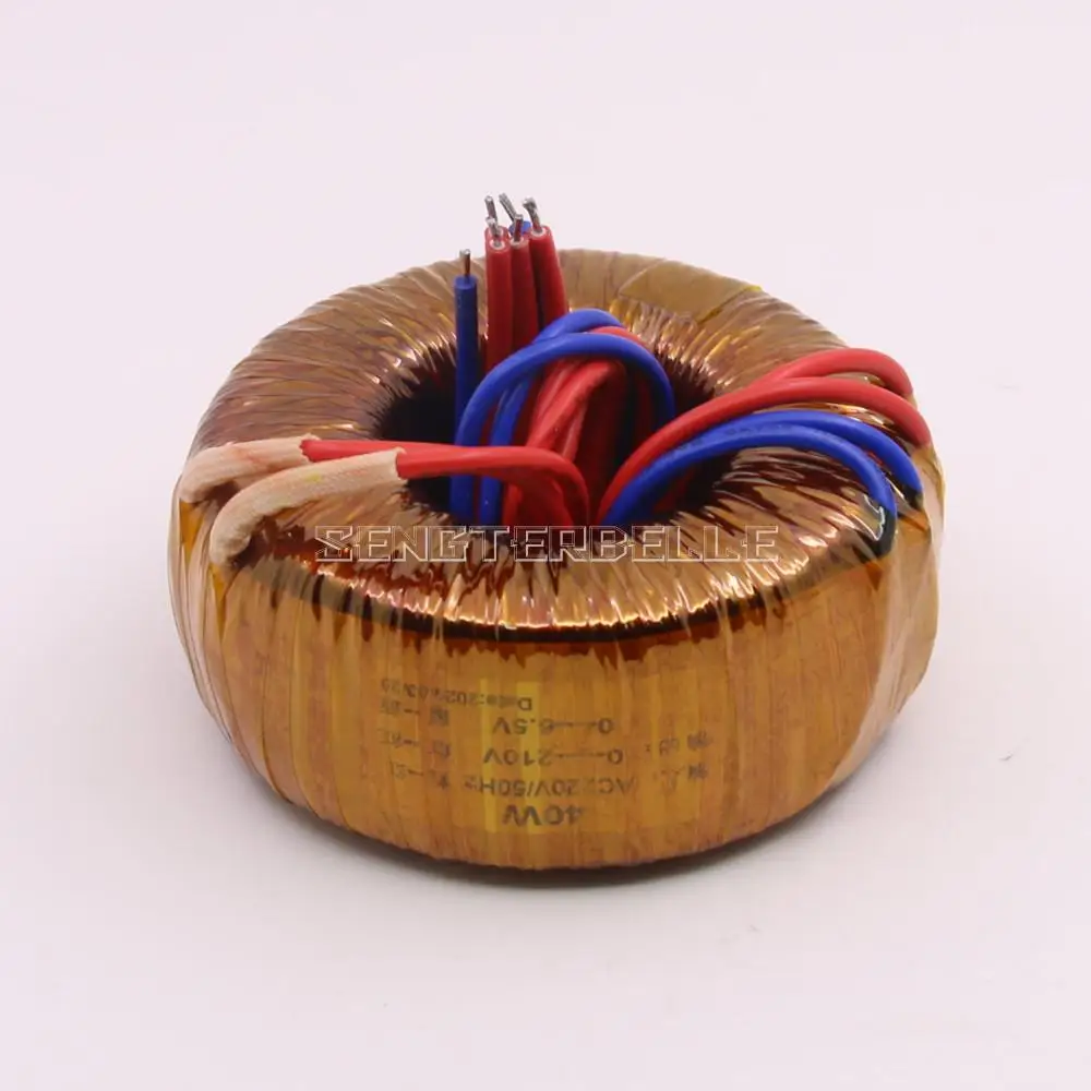 40W Pure Copper Toroidal Transformer 40VA Tube Audio Amplifier Power Transformer Output: 0-210V 0-6.5V