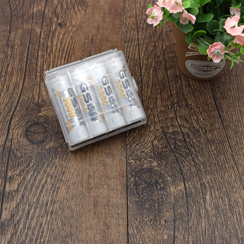 بالو 2 قطعة/المجموعة جديد المحمولة صغيرة بطارية حالة حامل البلاستيك الصلب جميلة تخزين صناديق ل AA AAA بطاريات