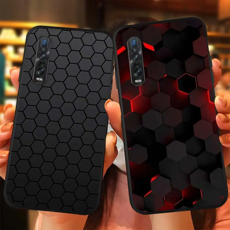 Car Carbon fibre For OPPO Find X3 X2 Lite K5 K3 R17 R15 R9S F15 F11 F19 F9 F7  Neo Pro Soft Silicone Phone Case