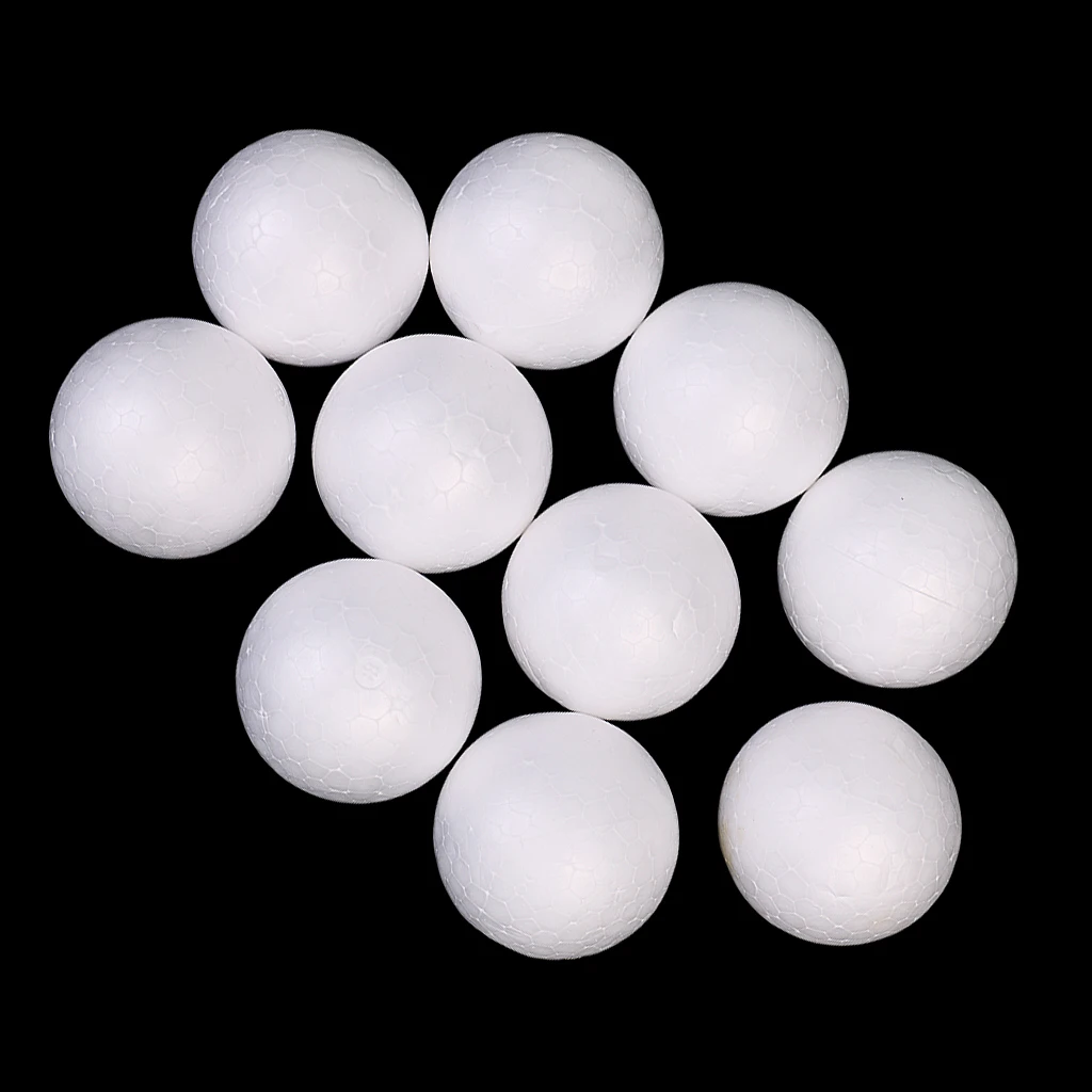 100x Modelling Styrofoam Foam Ball Spheres Xmas Decoration Kids Craft 35mm