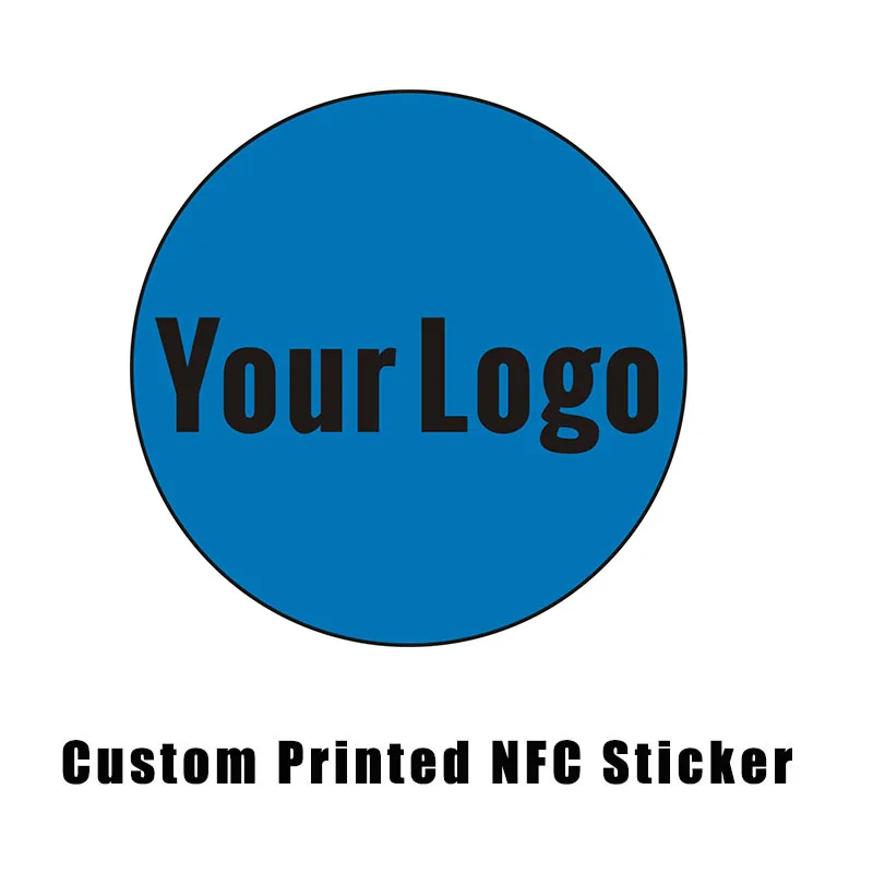 

Custom Printed NTAG213 Sticker Label 13.56MHz 14443A protocol NFC Forum Type 2 Tag