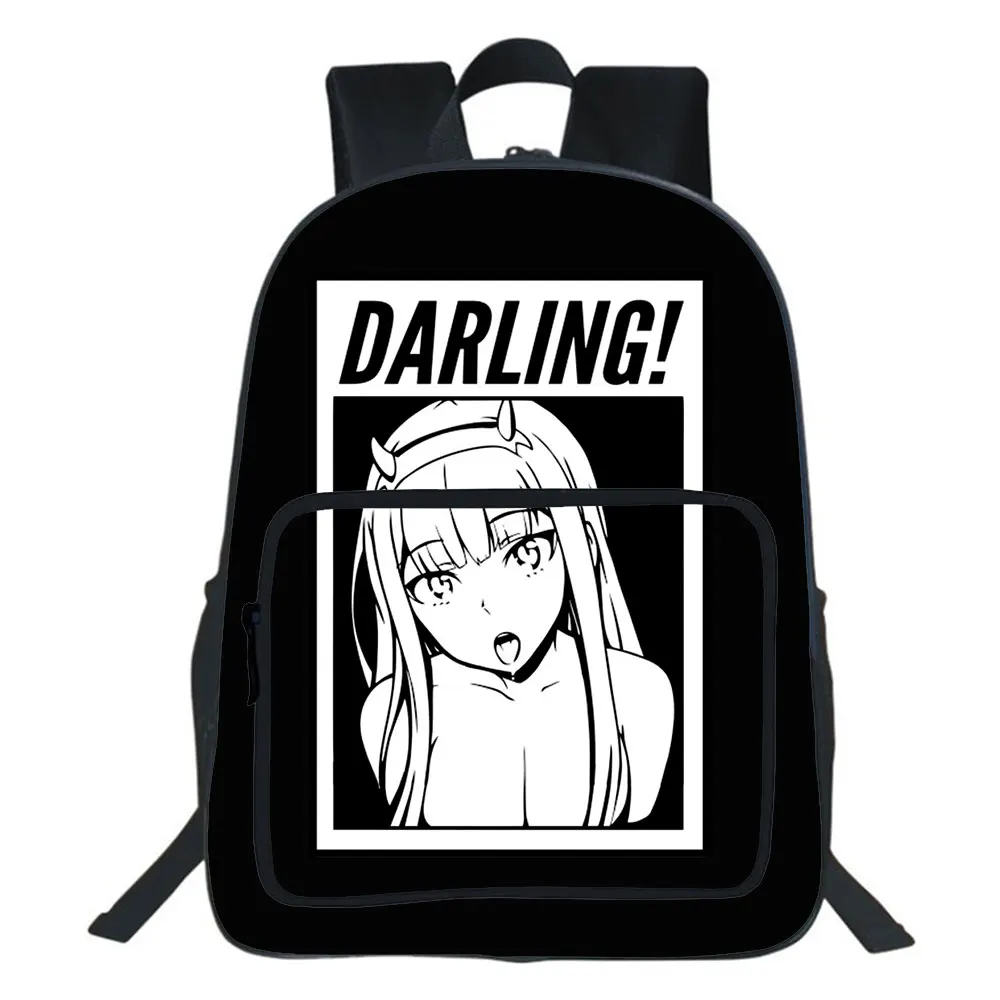 Zero Two Anime Backpack Boys Girls School Bag Teenager Backpacks Darling In The Franxx Women Men College Travel bag