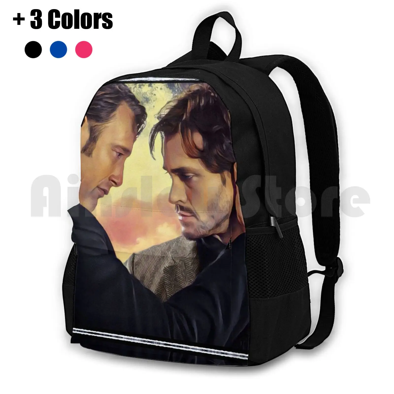 Hannibal And Will Hannigram Sunset Outdoor Hiking Backpack Waterproof Camping Travel Hannibal Hannigram Lecter Will Dr Lecter