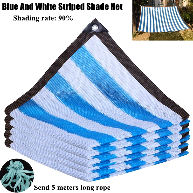 

12 Pin Anti-UV HDPE Sunshade Net Garden Succulent Plant Shading Net Outdoor Swimming Pool Cover Awning Camping Tent Shade Sail